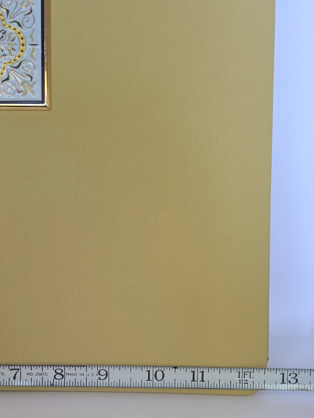 NWOT Creative Memories Mustard Yellow Fabric Cover 15 Pages 12.5